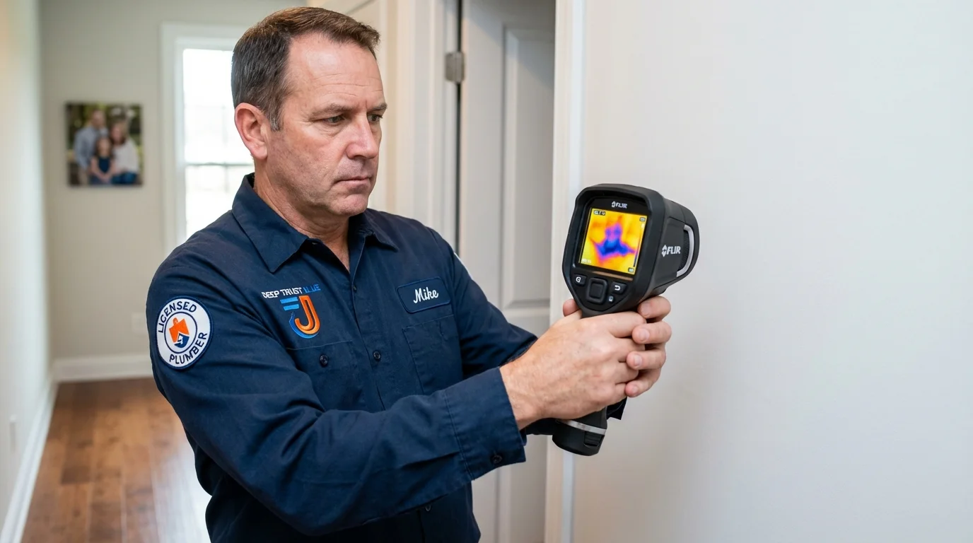 Thermal imaging leak detection by Johns Plumbing LLC in Enumclaw